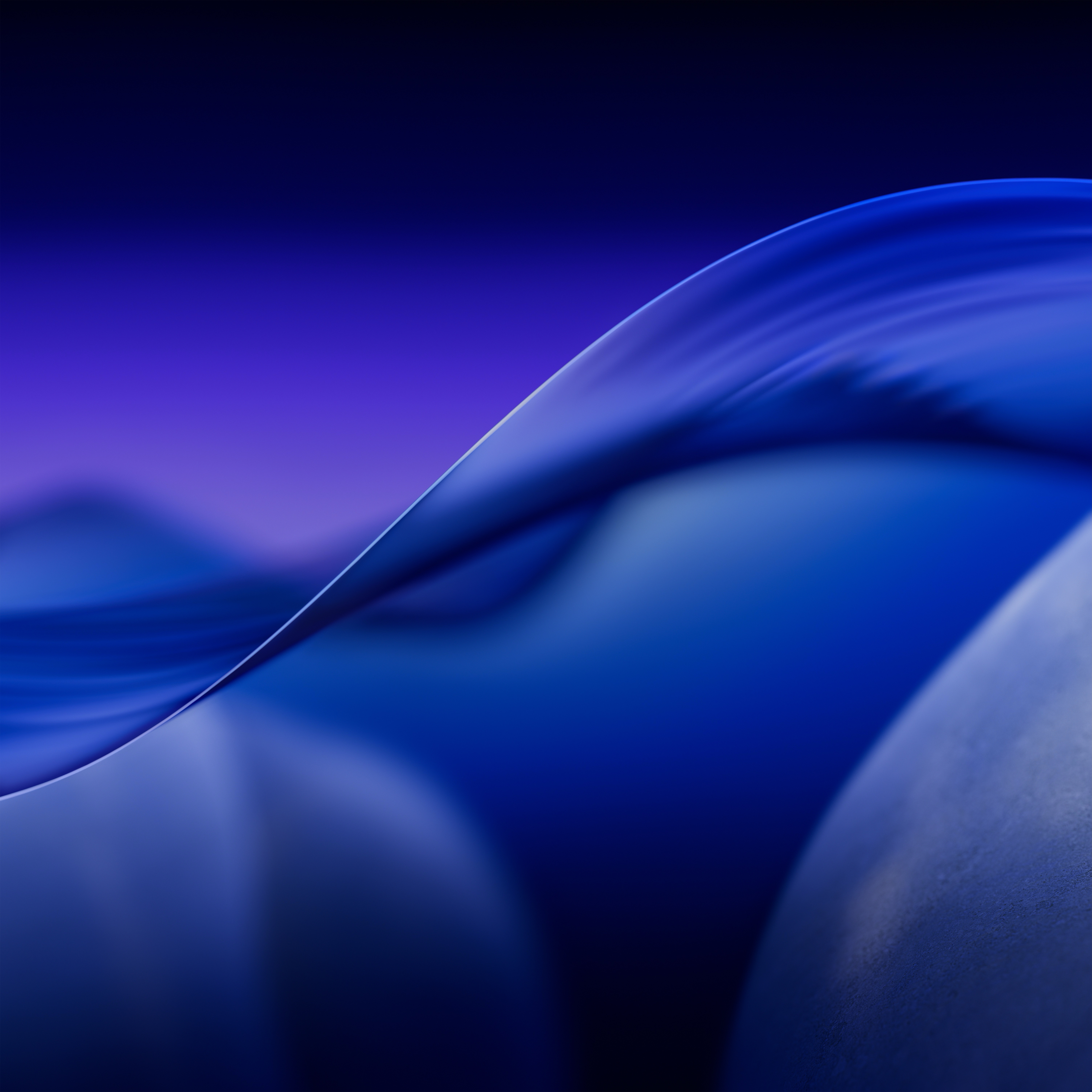 Blue flowing desktop wallpaper